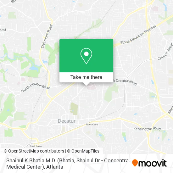 Shainul K Bhatia M.D. (Bhatia, Shainul Dr - Concentra Medical Center) map
