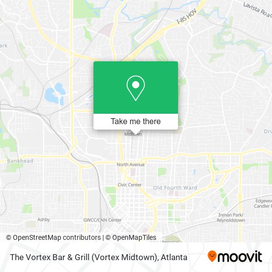 The Vortex Bar & Grill (Vortex Midtown) map