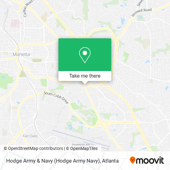 Mapa de Hodge Army & Navy