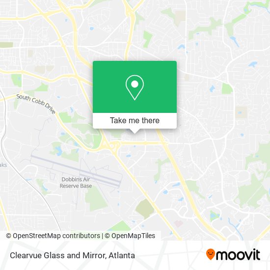 Clearvue Glass and Mirror map