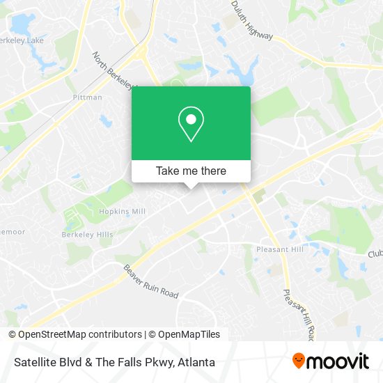 Mapa de Satellite Blvd & The Falls Pkwy