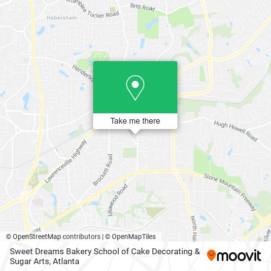 Sweet Dreams Bakery School of Cake Decorating & Sugar Arts map