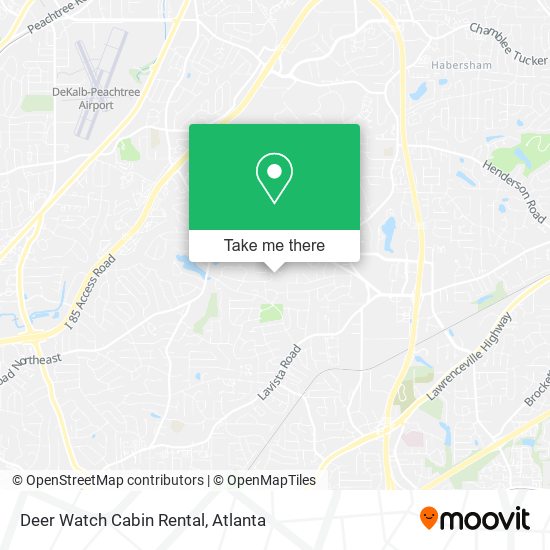 Deer Watch Cabin Rental map