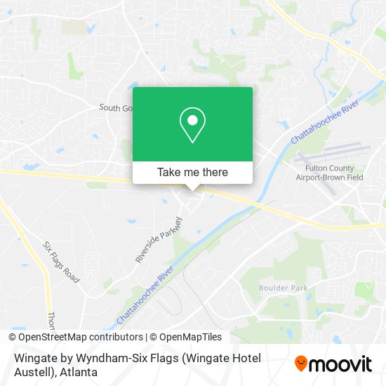 Mapa de Wingate by Wyndham-Six Flags (Wingate Hotel Austell)