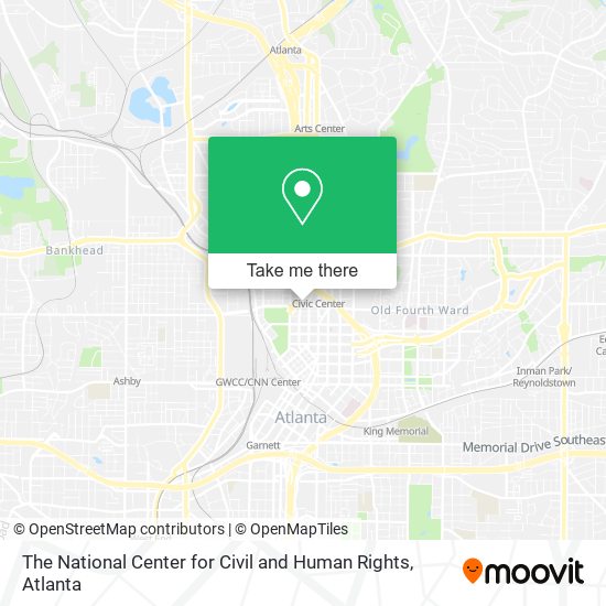 Mapa de The National Center for Civil and Human Rights