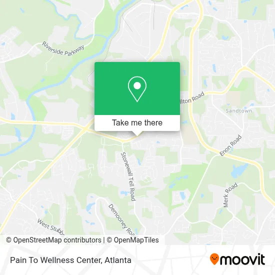 Pain To Wellness Center map