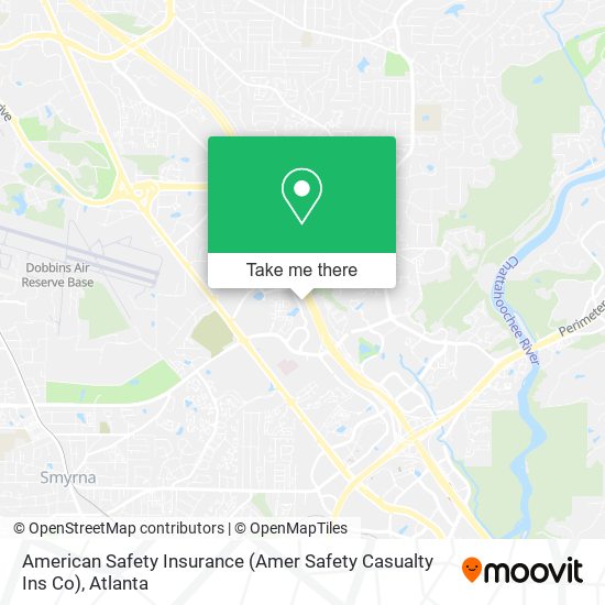 American Safety Insurance (Amer Safety Casualty Ins Co) map