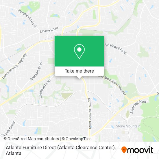 Mapa de Atlanta Furniture Direct (Atlanta Clearance Center)