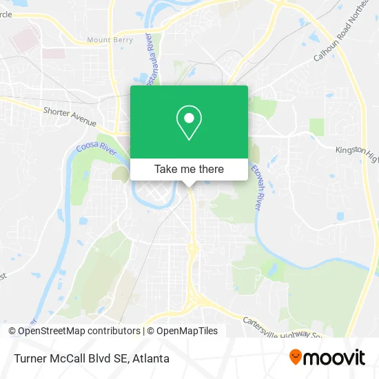 Mapa de Turner McCall Blvd SE