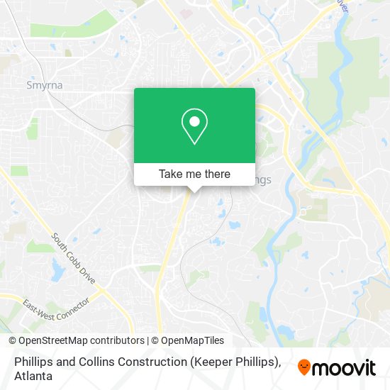 Phillips and Collins Construction (Keeper Phillips) map