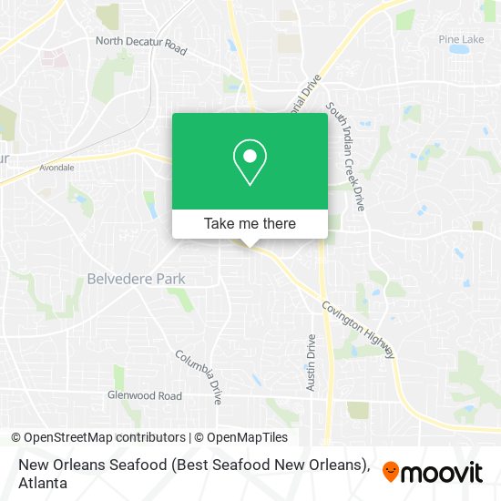 New Orleans Seafood map