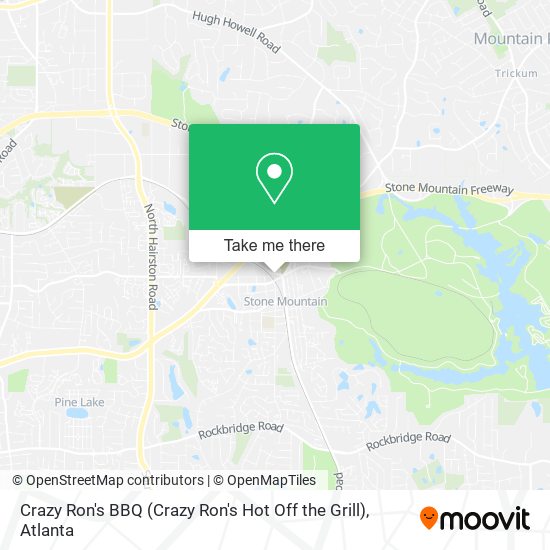 Mapa de Crazy Ron's BBQ (Crazy Ron's Hot Off the Grill)