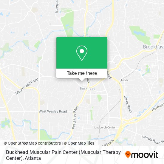 Mapa de Buckhead Muscular Pain Center (Muscular Therapy Center)