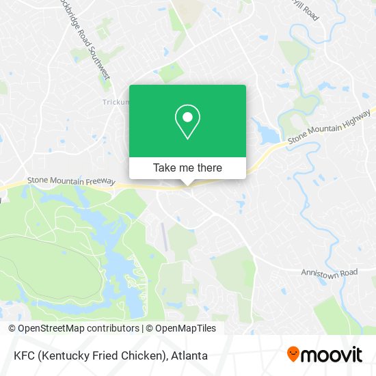 Mapa de KFC (Kentucky Fried Chicken)