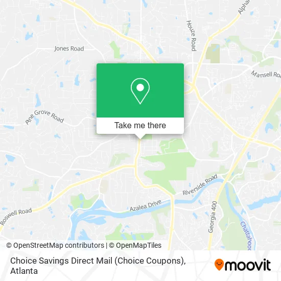 Mapa de Choice Savings Direct Mail (Choice Coupons)