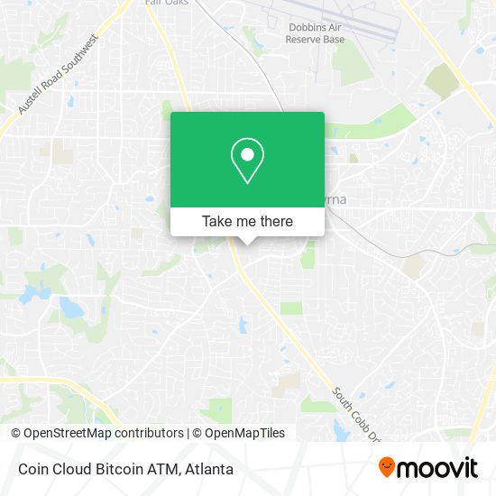 Mapa de Coin Cloud Bitcoin ATM