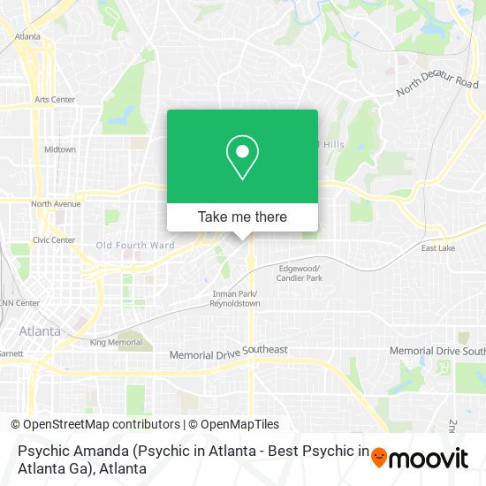 Mapa de Psychic Amanda (Psychic in Atlanta - Best Psychic in Atlanta Ga)