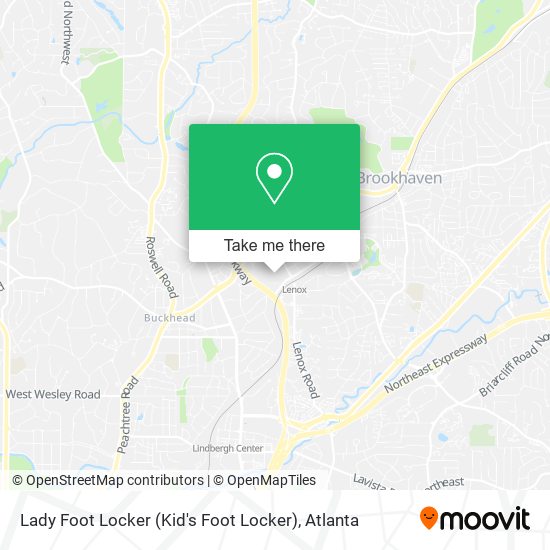 Mapa de Lady Foot Locker (Kid's Foot Locker)