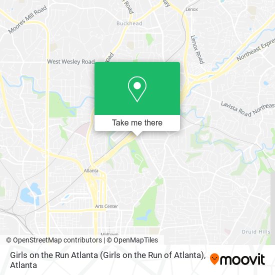 Mapa de Girls on the Run Atlanta