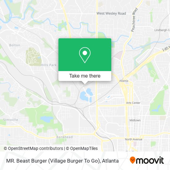 MR. Beast Burger (Village Burger To Go) map