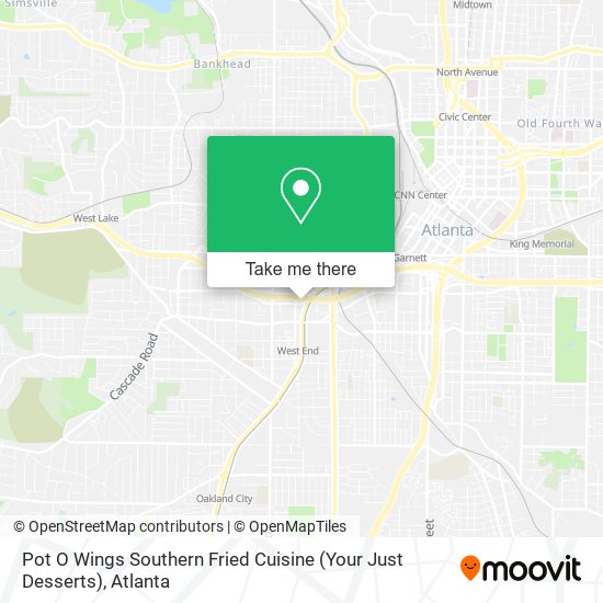Pot O Wings Southern Fried Cuisine (Your Just Desserts) map