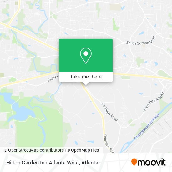 Mapa de Hilton Garden Inn-Atlanta West