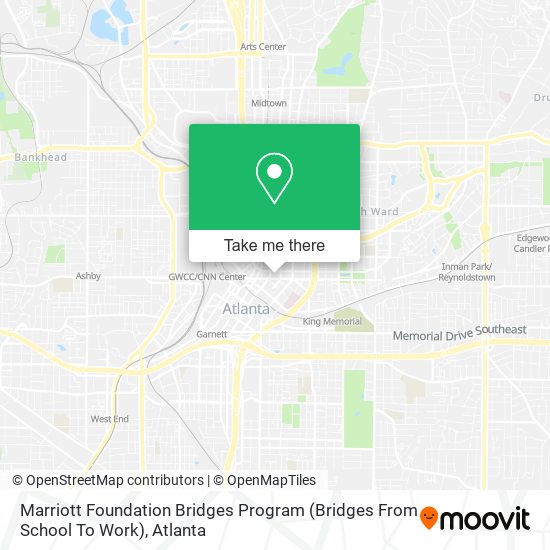 Mapa de Marriott Foundation Bridges Program (Bridges From School To Work)