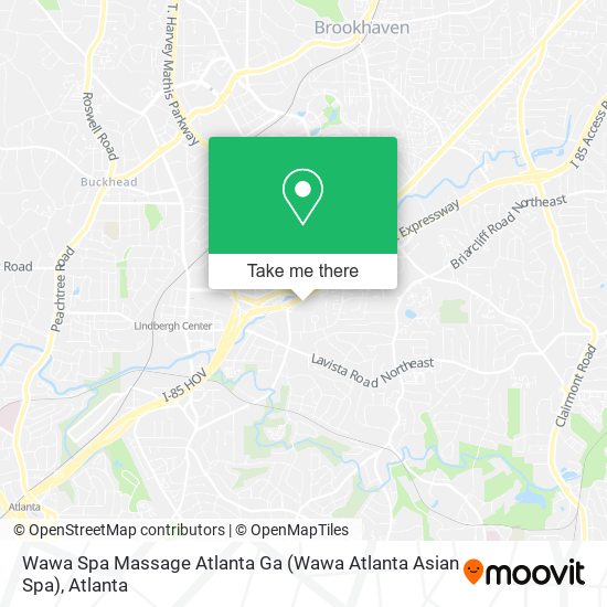 Wawa Spa Massage Atlanta Ga (Wawa Atlanta Asian Spa) map