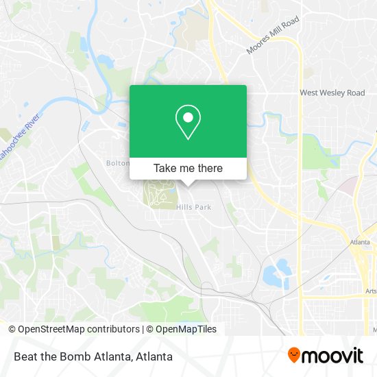 Beat the Bomb Atlanta map