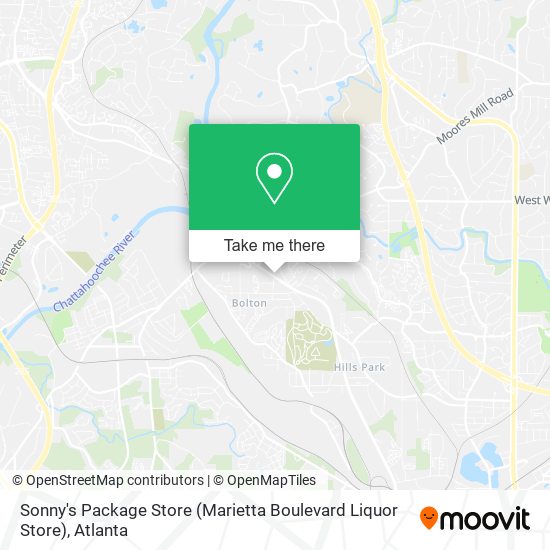 Sonny's Package Store (Marietta Boulevard Liquor Store) map