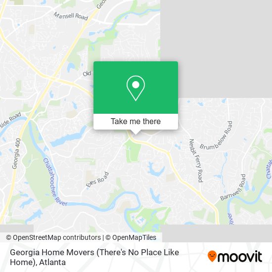 Georgia Home Movers (There's No Place Like Home) map