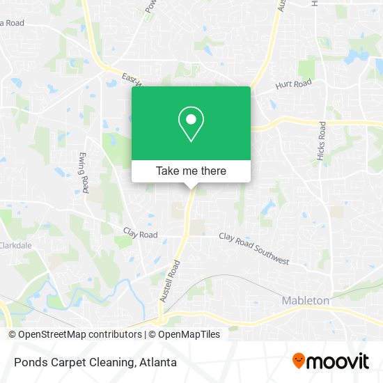 Ponds Carpet Cleaning map