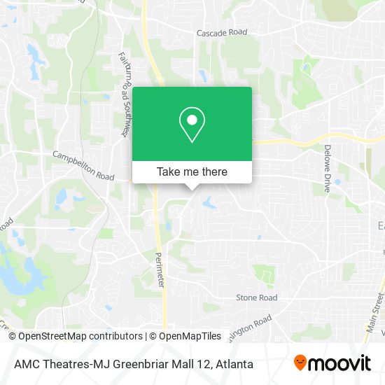 AMC Theatres-MJ Greenbriar Mall 12 map