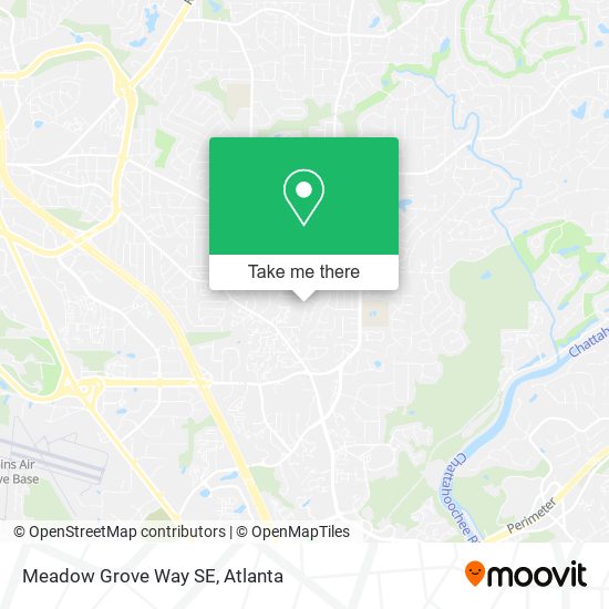 Meadow Grove Way SE map