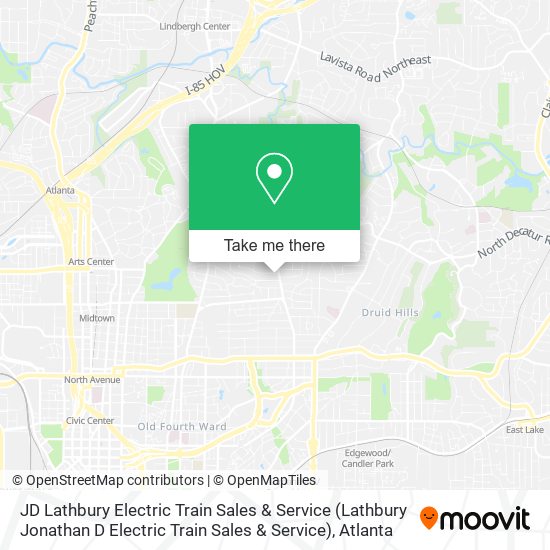 Mapa de JD Lathbury Electric Train Sales & Service (Lathbury Jonathan D Electric Train Sales & Service)