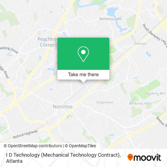 Mapa de I D Technology (Mechanical Technology Contract)