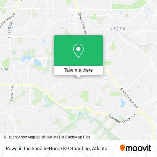 Paws in the Sand in-Home K9 Boarding map