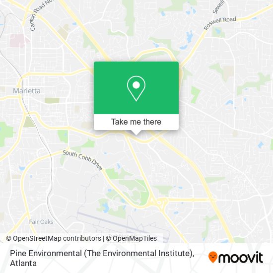 Mapa de Pine Environmental (The Environmental Institute)