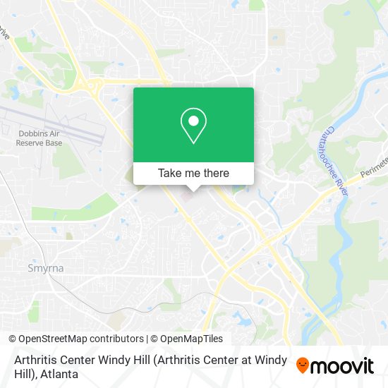 Mapa de Arthritis Center Windy Hill