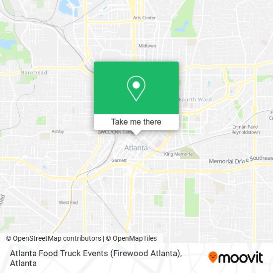 Mapa de Atlanta Food Truck Events (Firewood Atlanta)