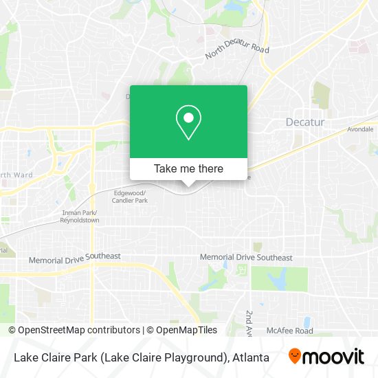 Mapa de Lake Claire Park (Lake Claire Playground)