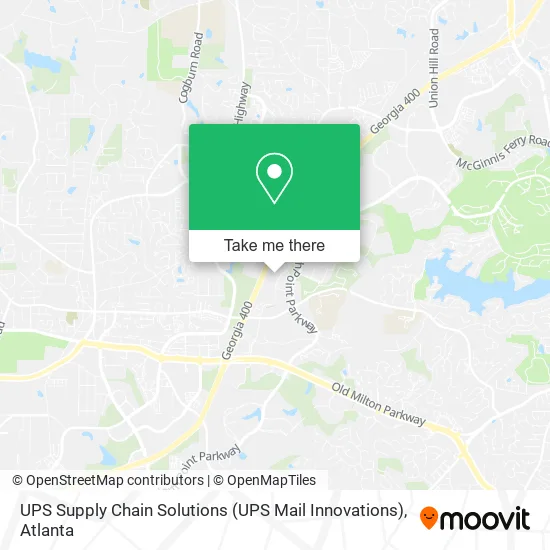 UPS Supply Chain Solutions (UPS Mail Innovations) map