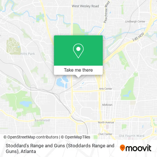 Stoddard's Range and Guns (Stoddards Range and Guns) map