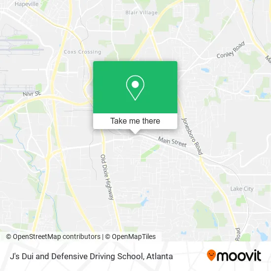J's Dui and Defensive Driving School map