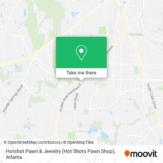 Hotshot Pawn & Jewelry (Hot Shots Pawn Shop) map