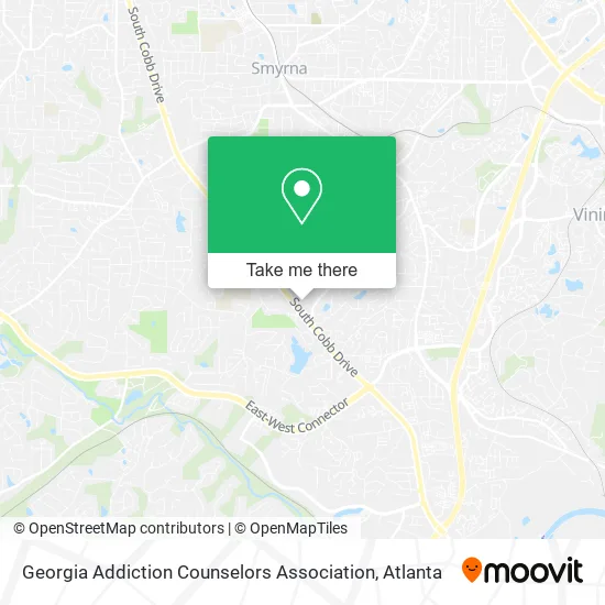Georgia Addiction Counselors Association map