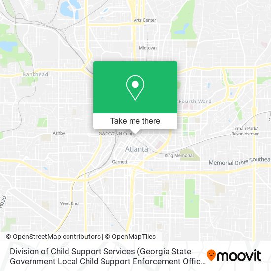 Division of Child Support Services map
