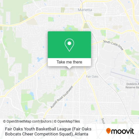 Mapa de Fair Oaks Youth Basketball League (Fair Oaks Bobcats Cheer Competition Squad)