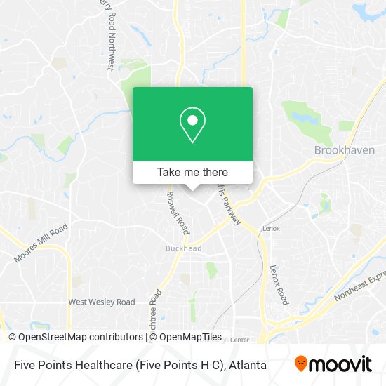 Mapa de Five Points Healthcare (Five Points H C)