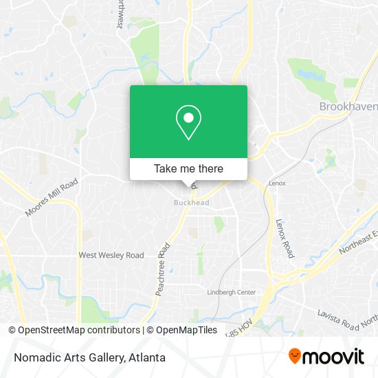 Nomadic Arts Gallery map